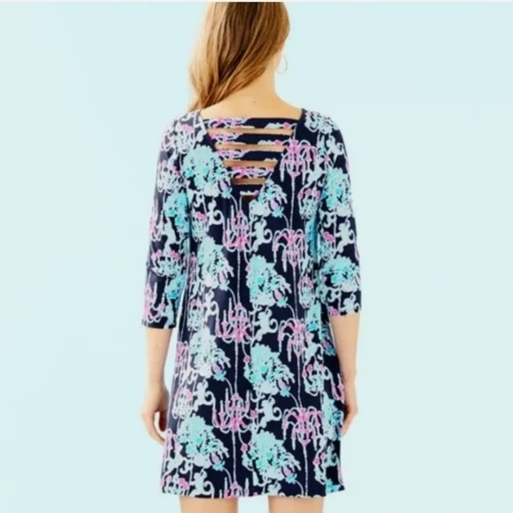 Lilly Pulitzer Monkey Navy Ophelia Swing‎ Dress - Picture 3 of 6
